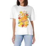 Women's Citrus Picnic Club Graphic Short Sleeve Crew Neck Cotton T-Shirt