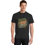 Men's Dad Energy Fuel Focus Graphic Short Sleeve Crew Neck Cotton T-Shirt