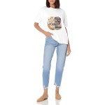 Women's Bloom State Peaceful Mind Graphic Short Sleeve Crew Neck Cotton T-Shirt
