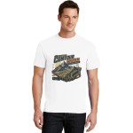 Men's Contour System Mountain Route Graphic Short Sleeve Crew Neck Cotton T-Shirt