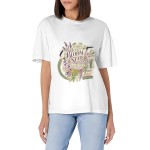 Women's Bloom State Wildflower Graphic Short Sleeve Crew Neck Cotton T-Shirt