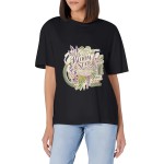 Women's Bloom State Wildflower Graphic Short Sleeve Crew Neck Cotton T-Shirt