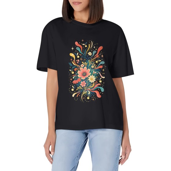 Women's Firefly Summer Burst Everyday Graphic Short Sleeve Crew Neck Cotton T-Shirt