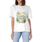 Women's Garden Hours Botanical Everyday Graphic Short Sleeve Crew Neck Cotton T-Shirt