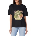 Women's Garden Season Grow In The Open Graphic Short Sleeve Crew Neck Cotton T-Shirt