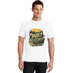 Men's Built For Weekends Camp Graphic Short Sleeve Crew Neck Cotton T-Shirt