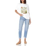 Women's Garden Social Graphic Short Sleeve Crew Neck Cotton T-Shirt