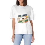 Women's Court Club Mood Graphic Short Sleeve Crew Neck Cotton T-Shirt