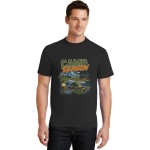 Men's Camp Season Trail Supply Outdoor Graphic Short Sleeve Crew Neck Cotton T-Shirt