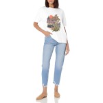 Women's Bloom State Botanical Graphic Short Sleeve Crew Neck Cotton T-Shirt